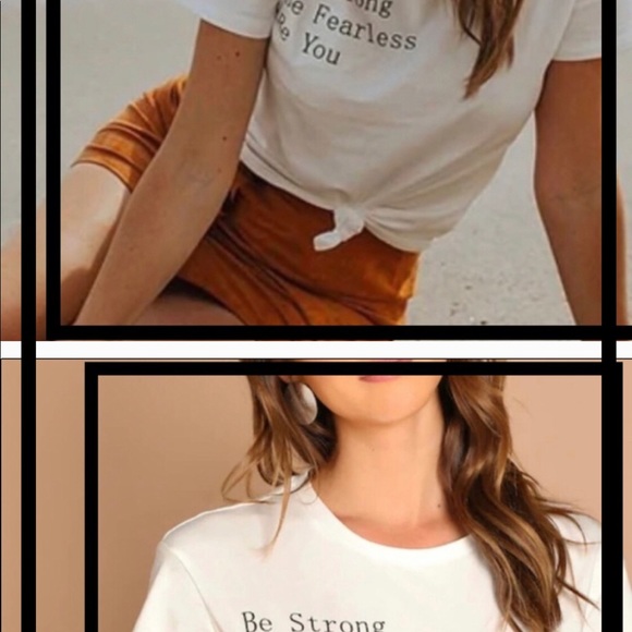 Tops - 💄💪🏼New Be Brave Women’s t shirt